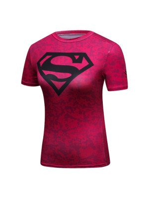 Ladies Compression Shirt Short Sleeve