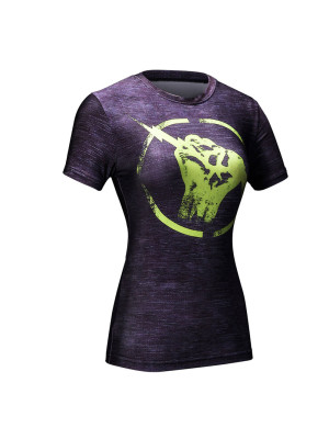 Ladies Compression Shirt Short Sleeve